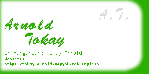 arnold tokay business card